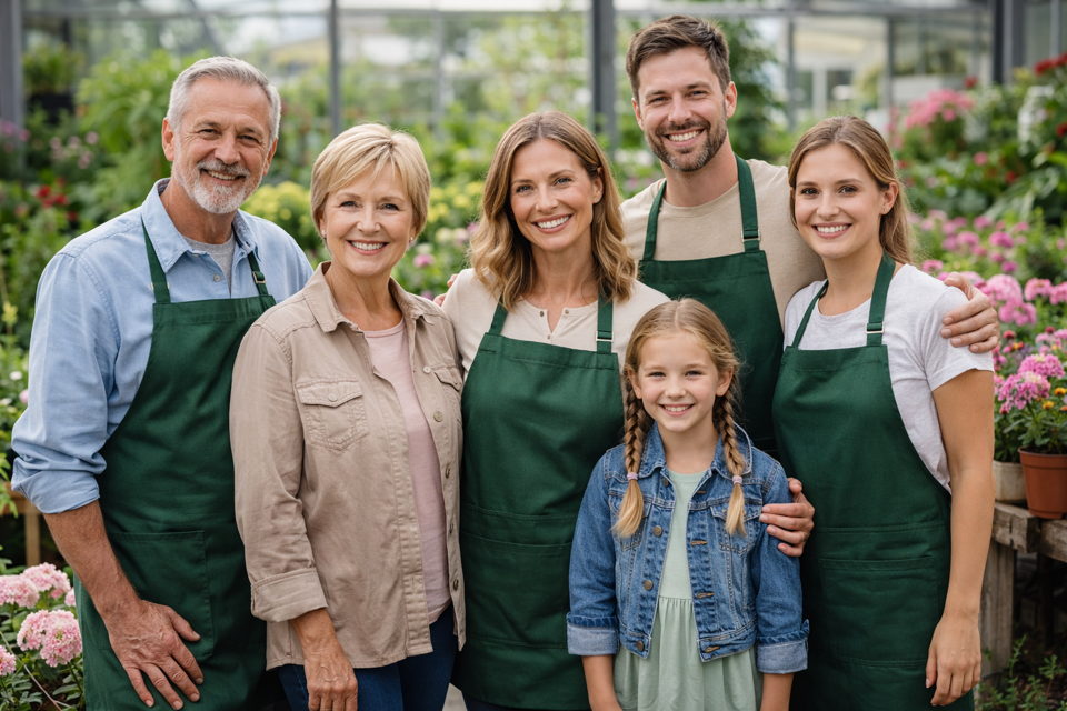 Eine Gruppe von Menschen posiert für ein Foto.